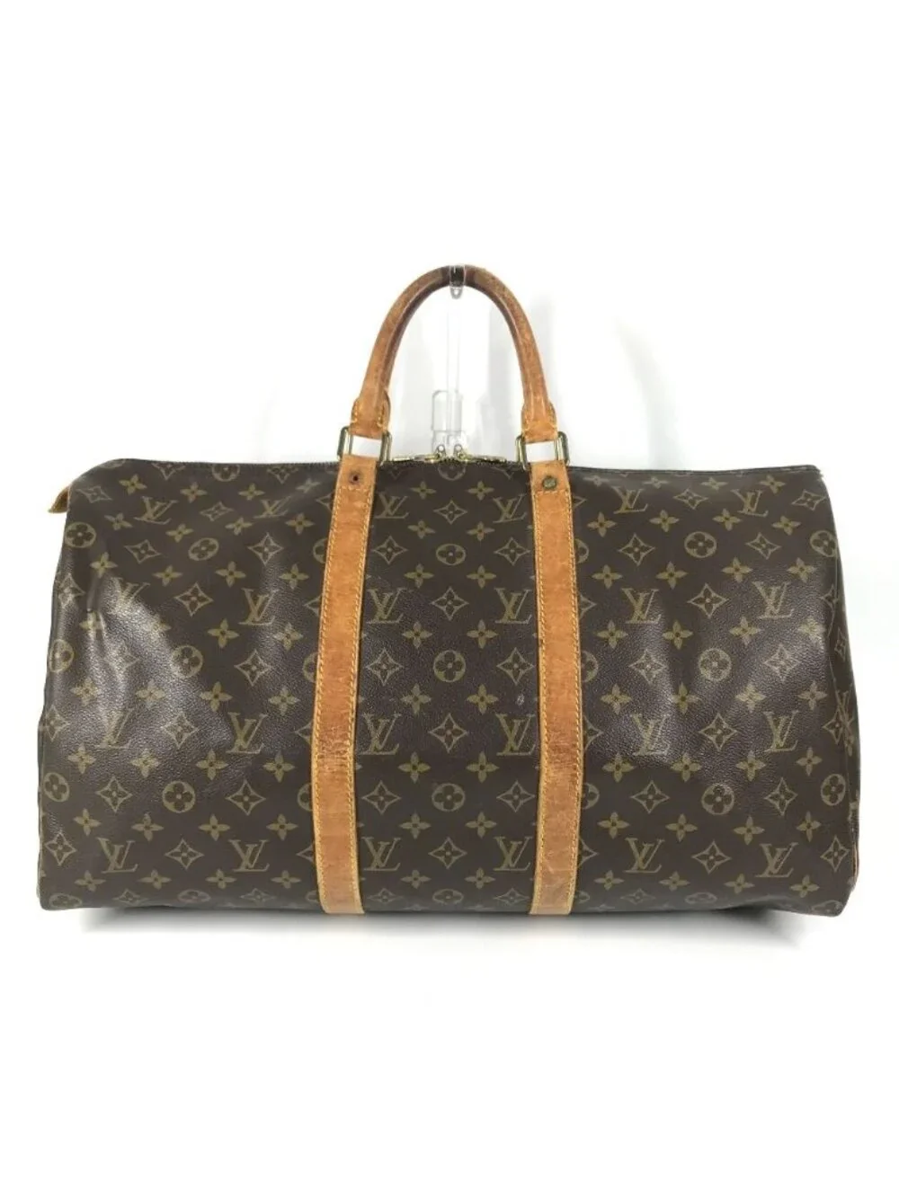 Louis Vuitton Boston Bag Keepall 50 Monogram Canvas Brown